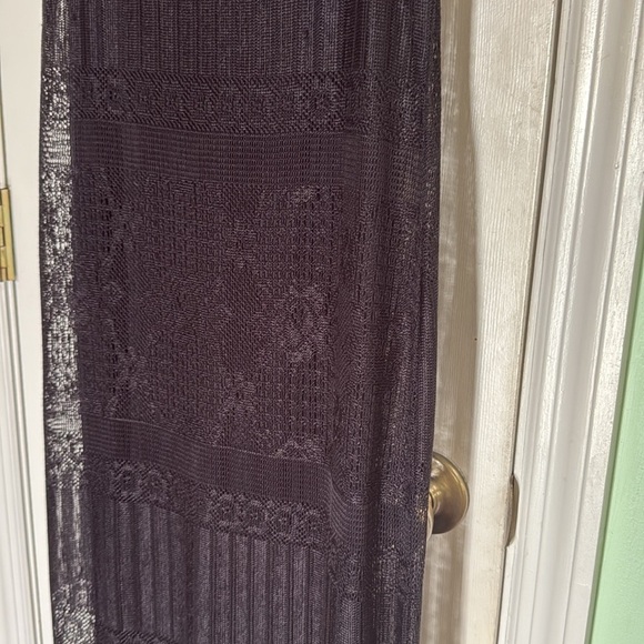 Metamorphosis Vintage 90s Black Crochet Maxi Dress Size Medium Goth Grunge - Picture 3 of 10